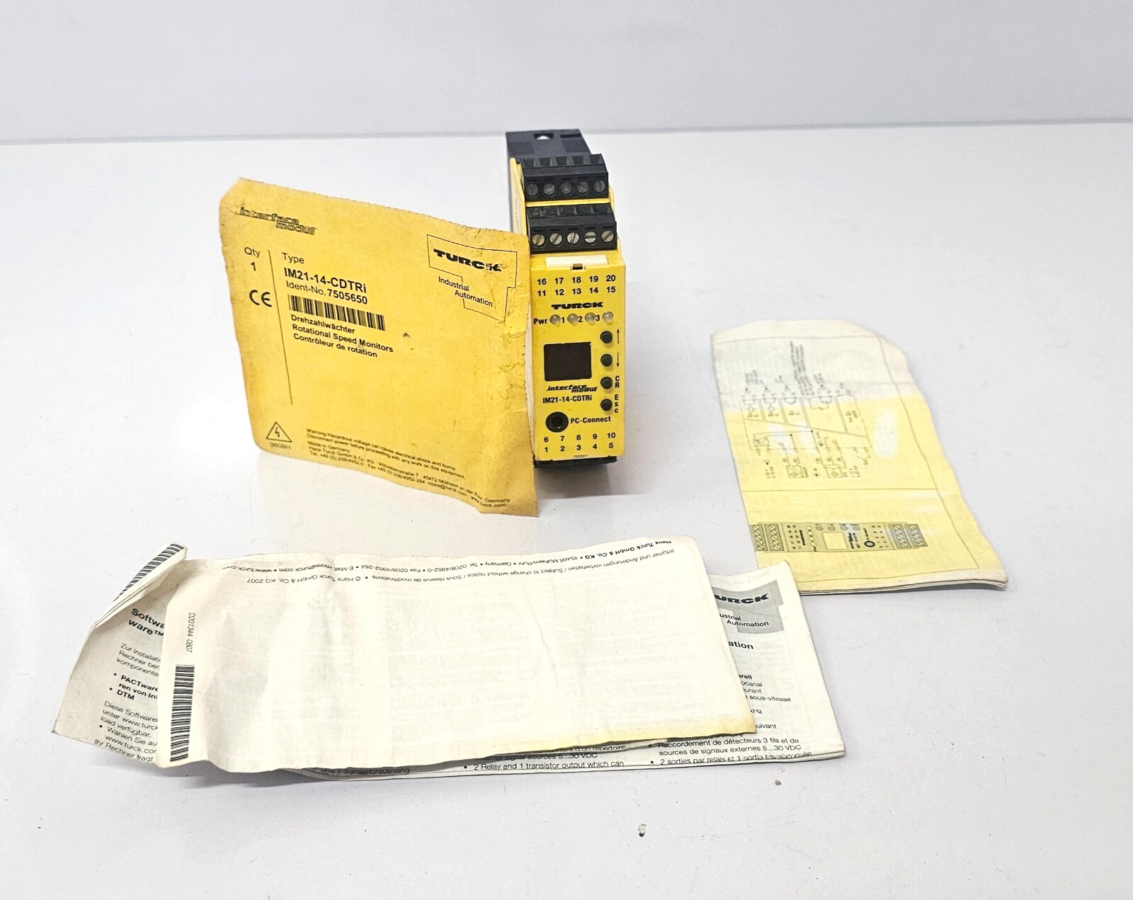 TURCK IM21-14-CDTRI ROTATIONAL SPEED MONITOR
