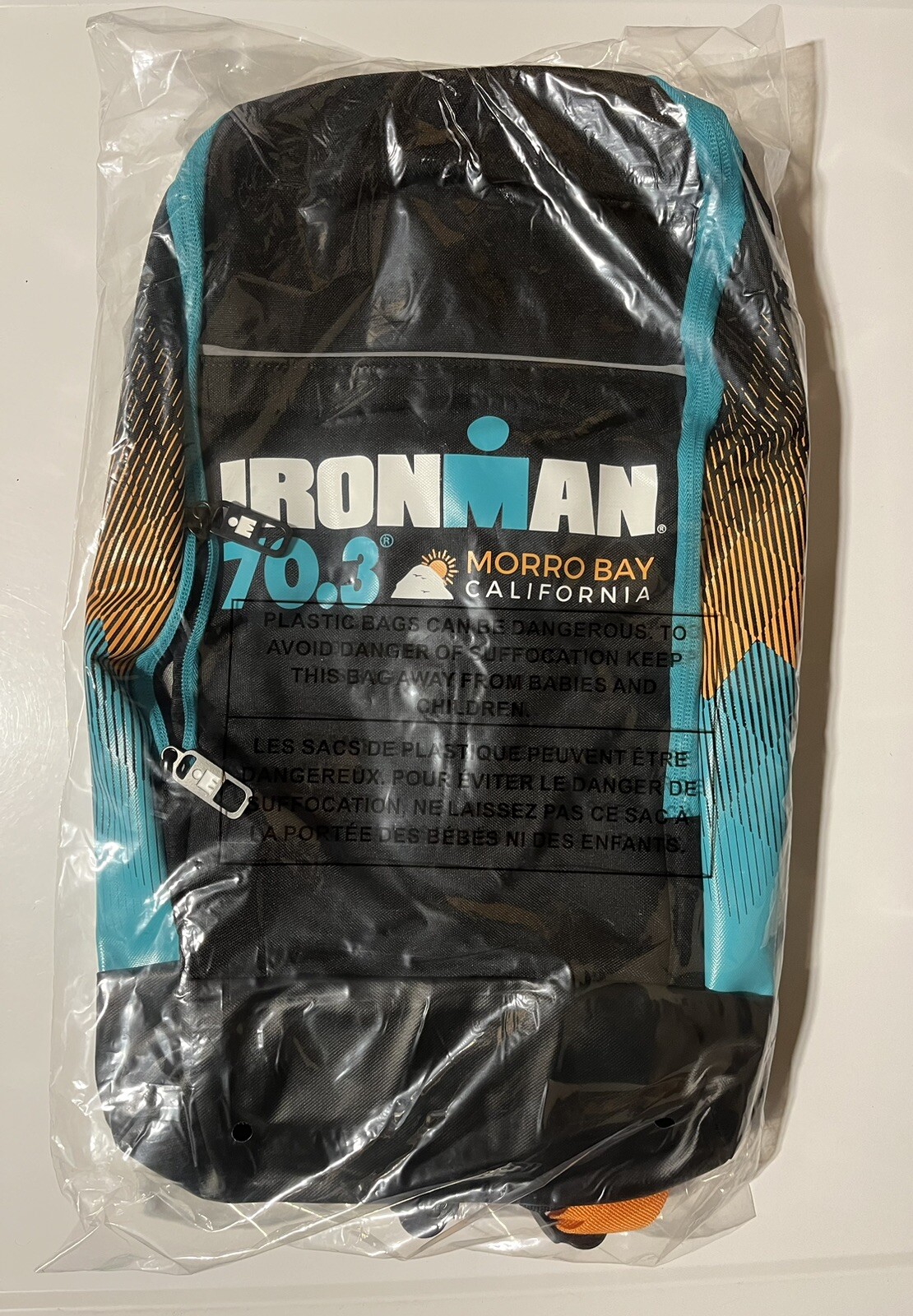 ironman 70.3 Morro Bay Triathlon Backpack - From Morro Bay California Event