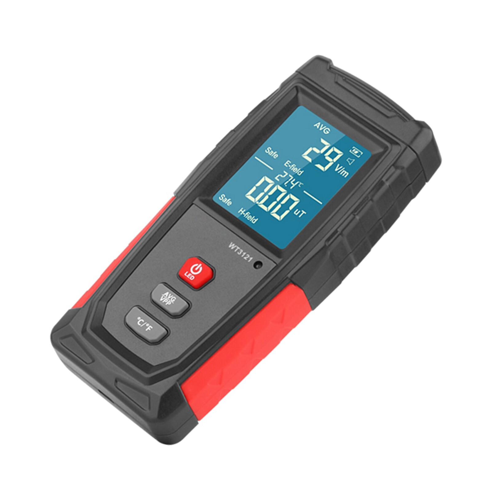 Rechargeable Digital 5G 4G EMF Electromagnetic Radiation Meter Tester Detector