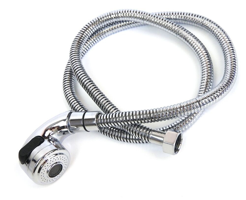 Pedicure Spa Chair Part Spray Hose & Head G1/2 Connector Leak Resistant Hose 47"