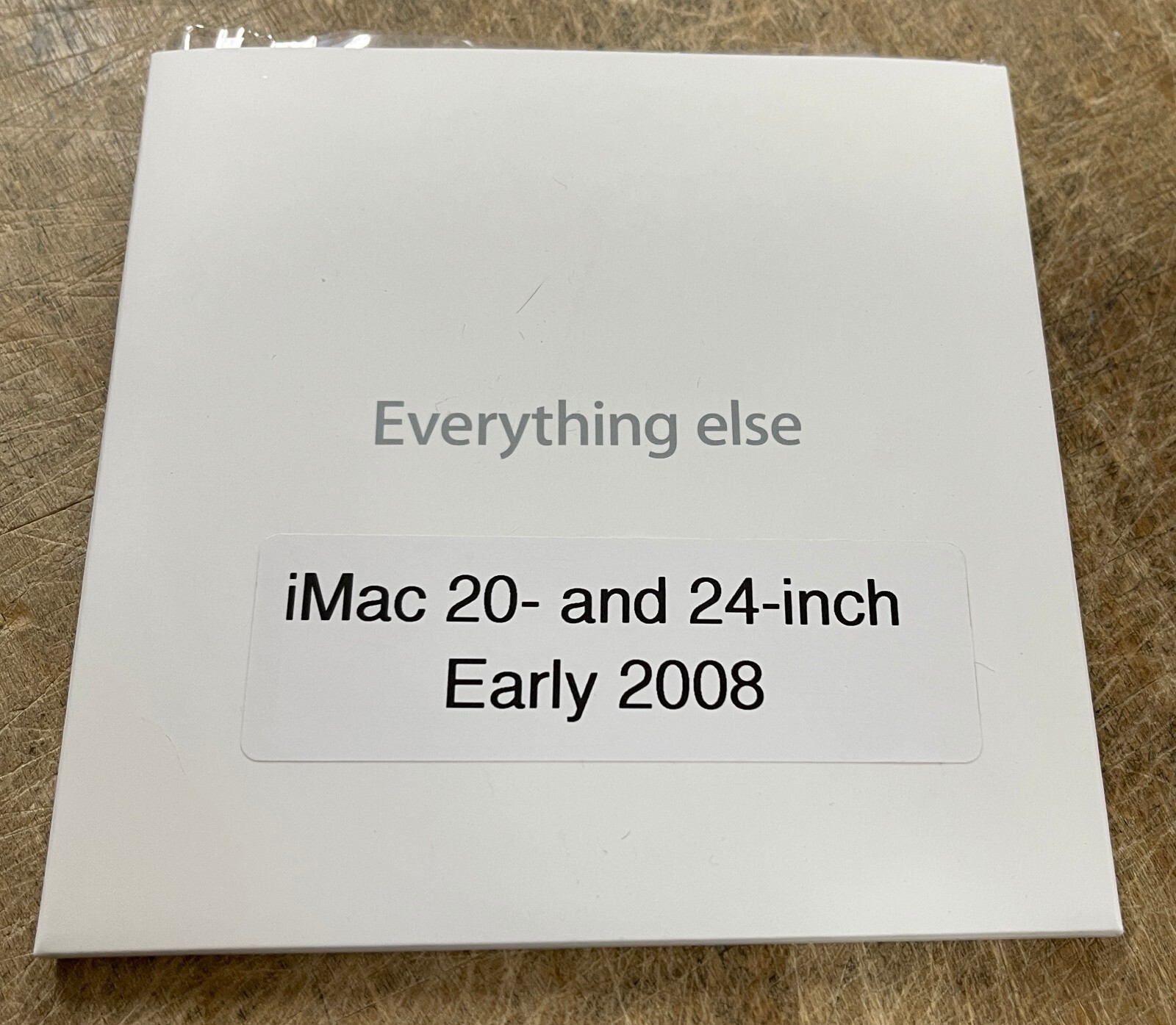 Apple IMac 20- and 24-inch Early 2008 Print and Media Packet
