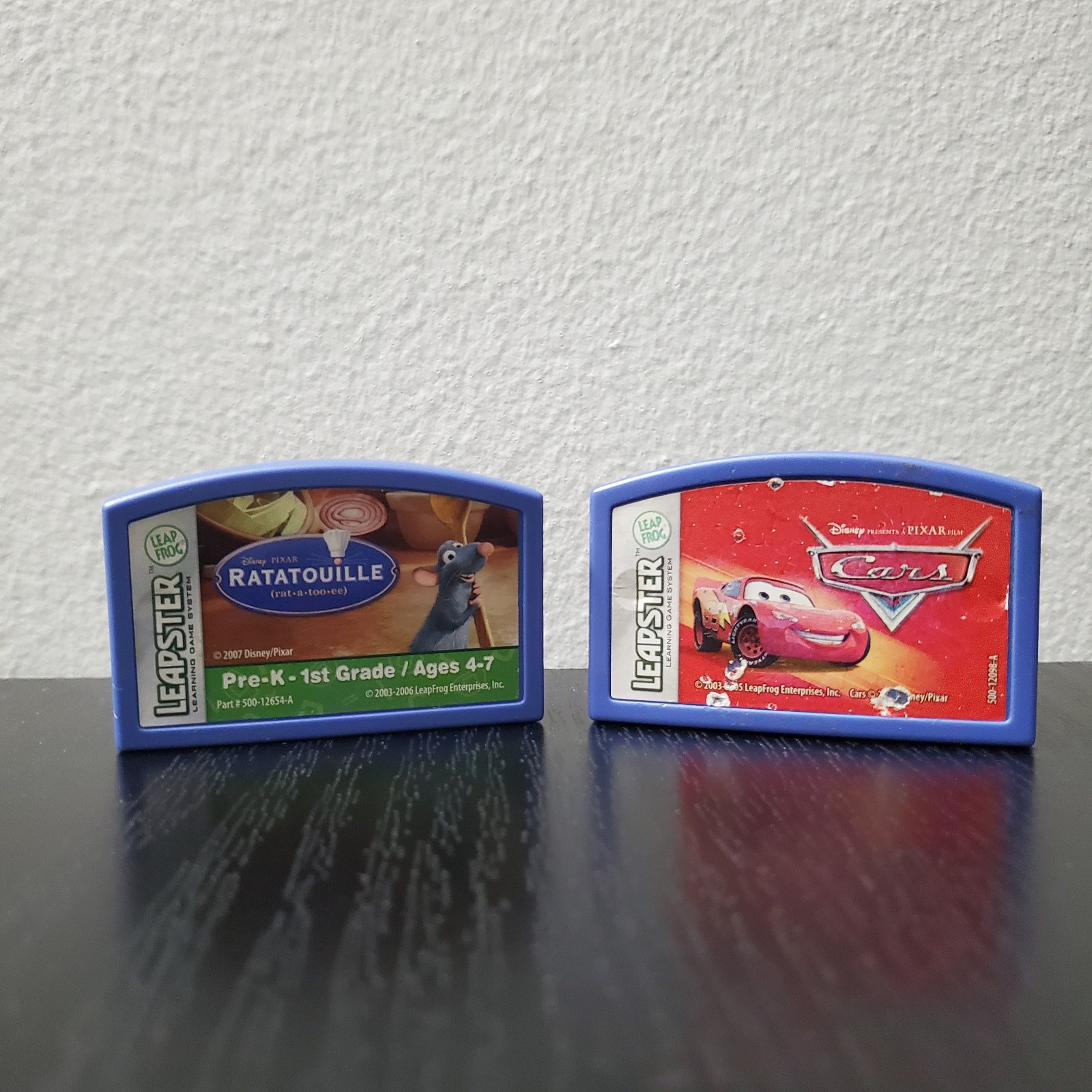 Lot of 2 Leapfrog Leapster Disney Pixar Cars Ratatouille Game **Cartridge Only**