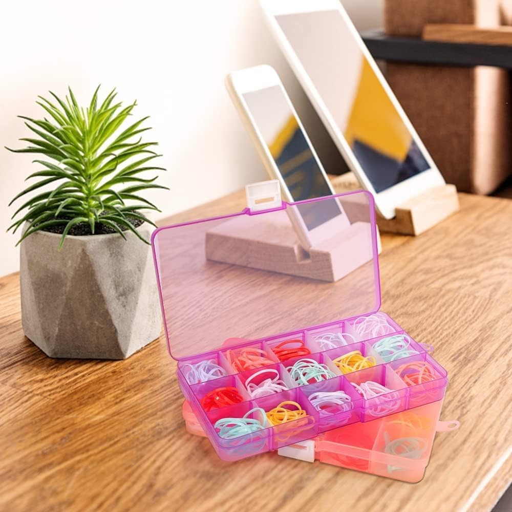 15 Girds Bead Organizer(8 Pack), Earring Organizer Box, SMALL Plastic Containers
