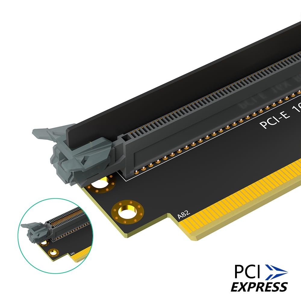 PCI-e 16X 3.0 Riser Card, 90 Degree Reverse M-F, 2U Server, Points to CPU