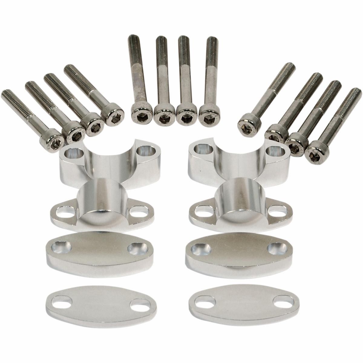 Emgo [23-09380] Aluminum Handlebar Riser Kit Aluminum 1 1/8" Handlebars