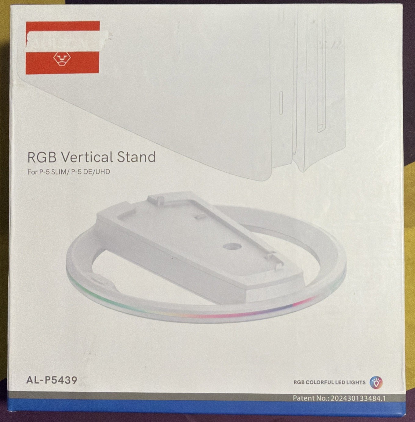 PS5/SLIM/PRO RGB Base LED Vertical Light Stand White