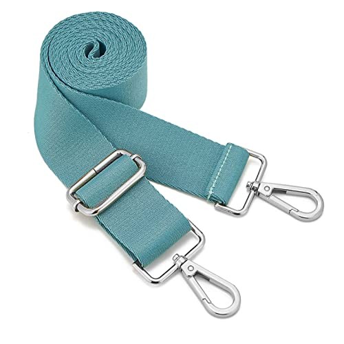 ZOOEASS Wide Shoulder Strap W:1.5in,L:64.35in Silvery Buckles-jade