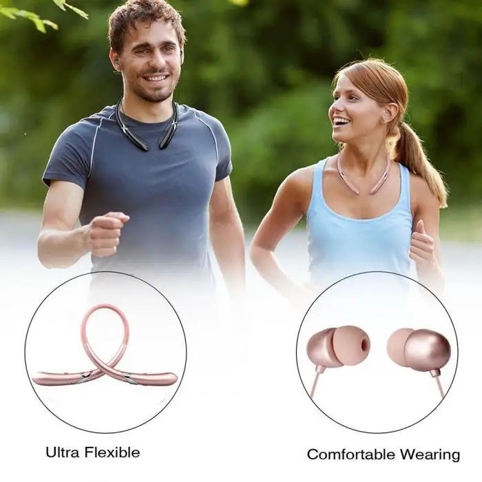 HBS910 Portable Sports Bluetooth Headset Hanging Neck Wireless Sports 4.1 in-ear