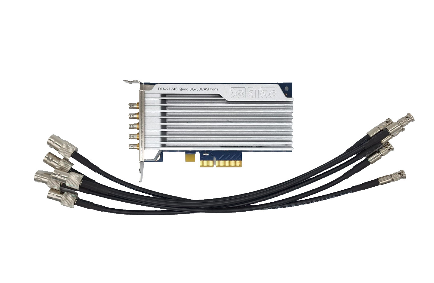 DekTec DTA-2174B Quad 3G-SDI/ASI + 5x HD-SDI Precision Video Cables (6 GHz)