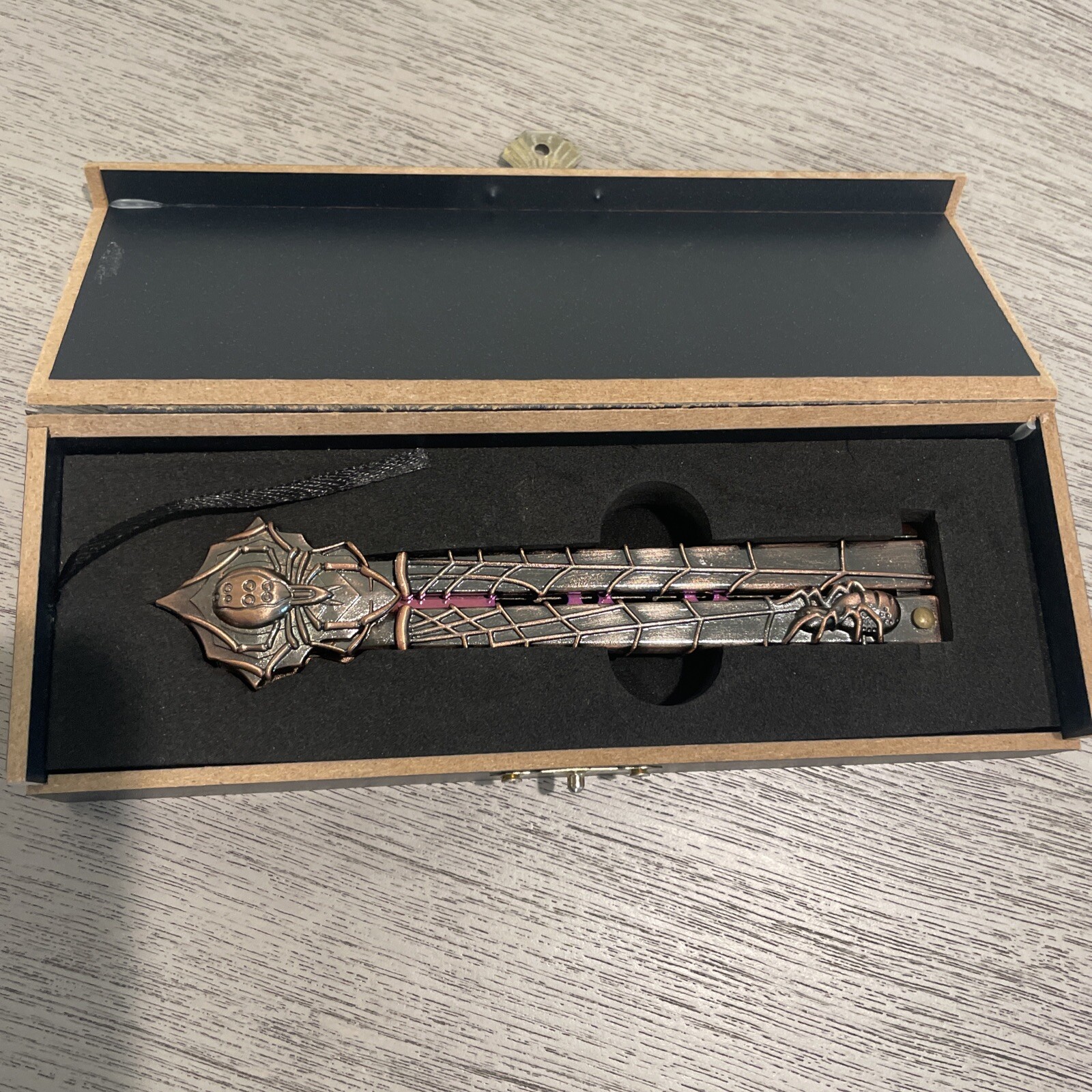 Beginners Butterfly Metal With Nice Wood Box