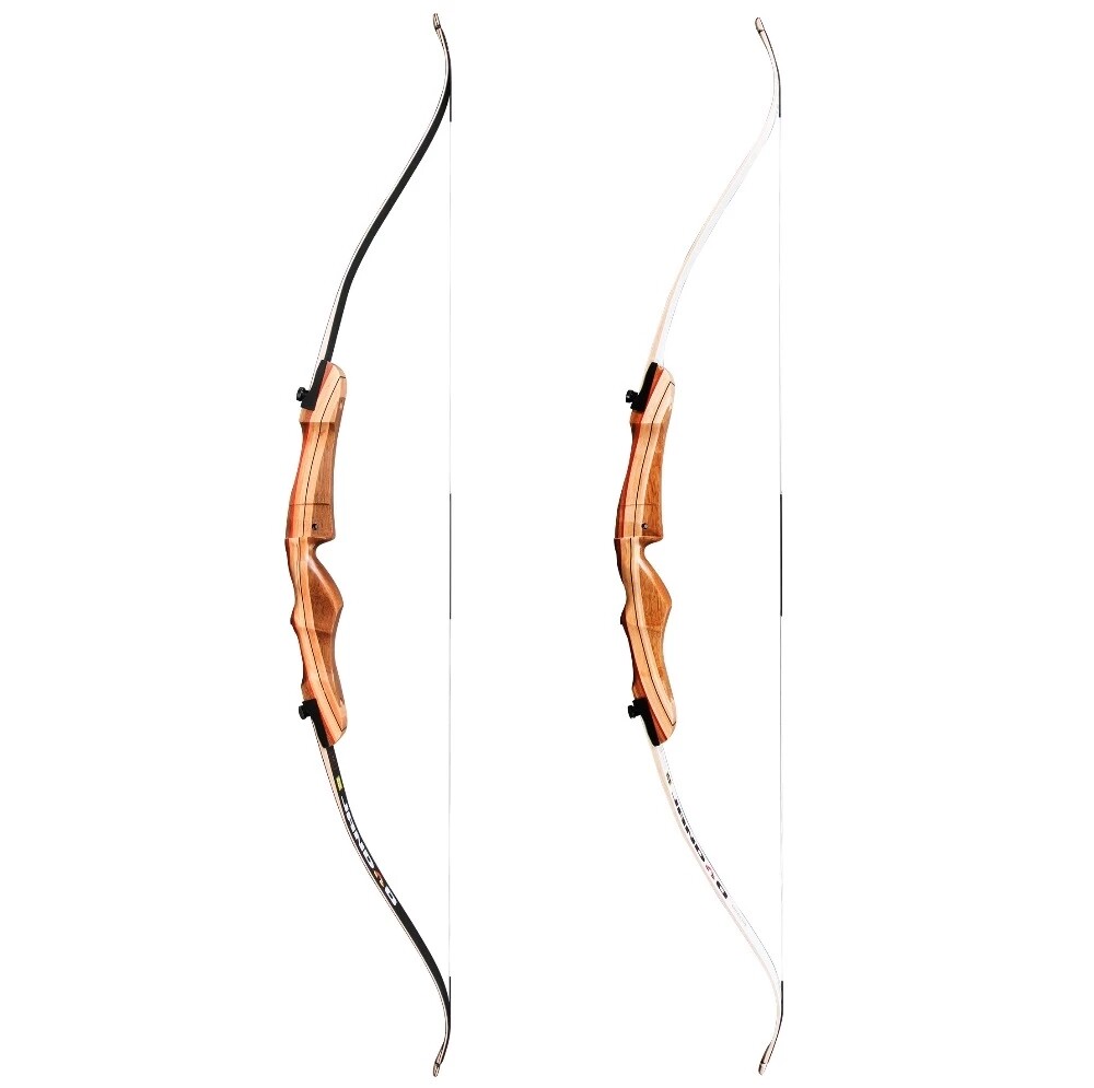 48-70''Recurve Bow 16-38Lbs Traditional Wood Riser Right Hand User Archery Shoot