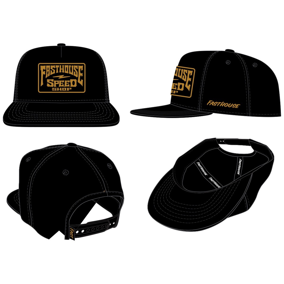 FastHouse Record Hat - Black - 3210-5505-00
