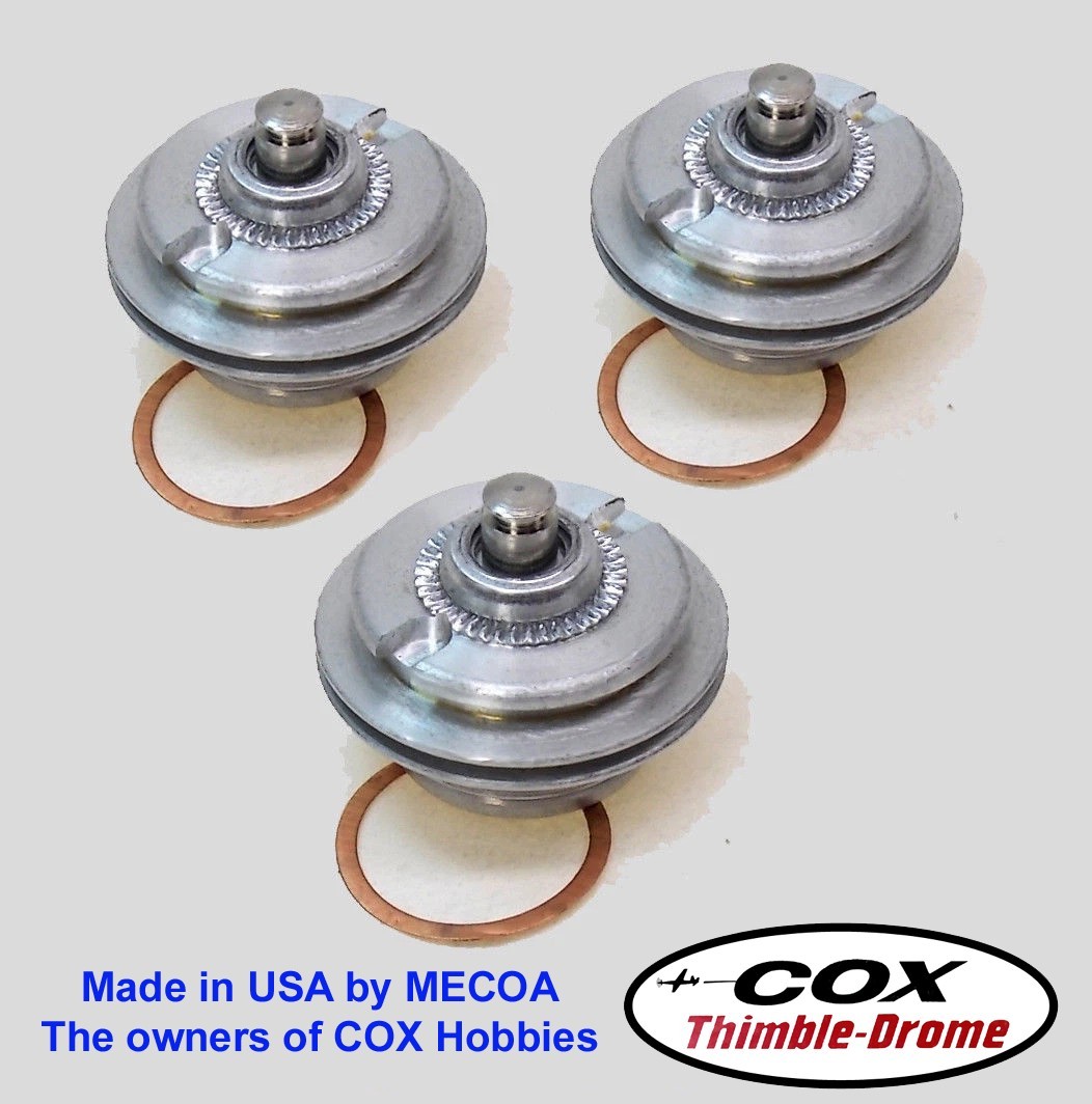 COX ENGINE .049 .051 Tee Dee Killer Bee Venom GLOW PLUGS & GASKETS 049 QTY of 3