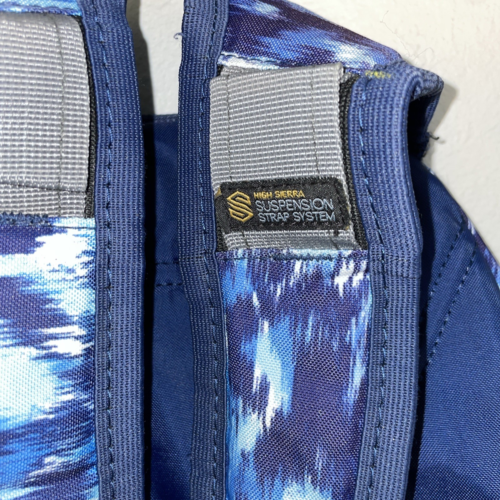 High Sierra Backpack Suspension Strap System Blue School Camping Hiking
