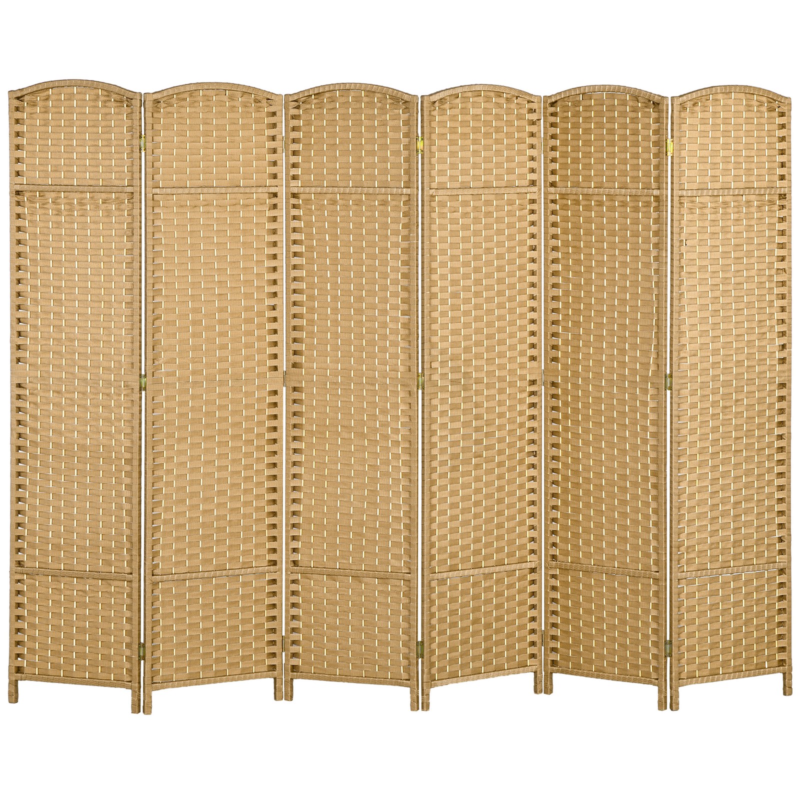 5.6ft Folding Room Divider – 6-Panel Freestanding Privacy Screen for Home Office