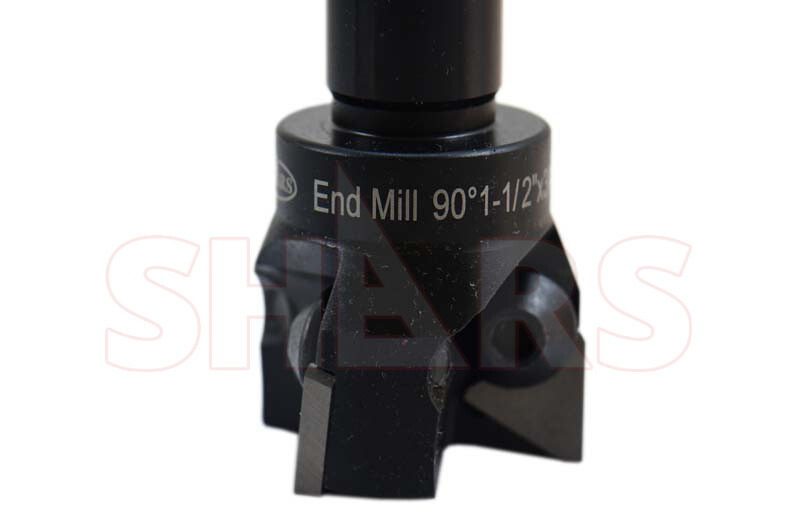 Shars 1-1/2 x 3/4" 90° INDEXABLE END MILL + 3 TPG32 W/Certificate Save $76 P[