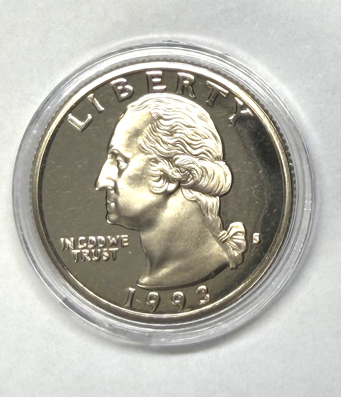 1993 S Proof Clad Washington Quarter, Uncirculated  - for your quarter book!