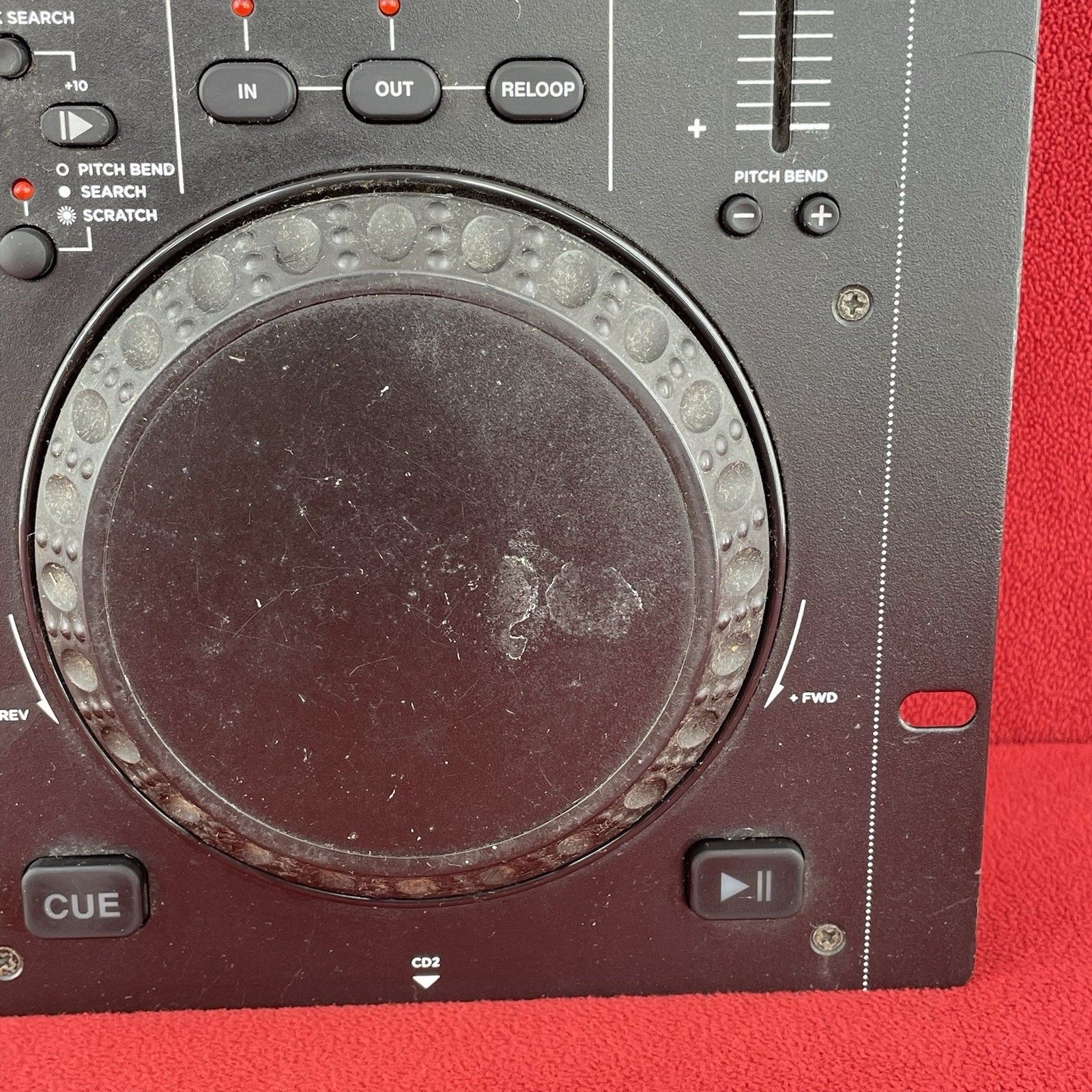 Gemini CDM-4000 Dual CD/USB DJ Media Player Console Only Half Usable