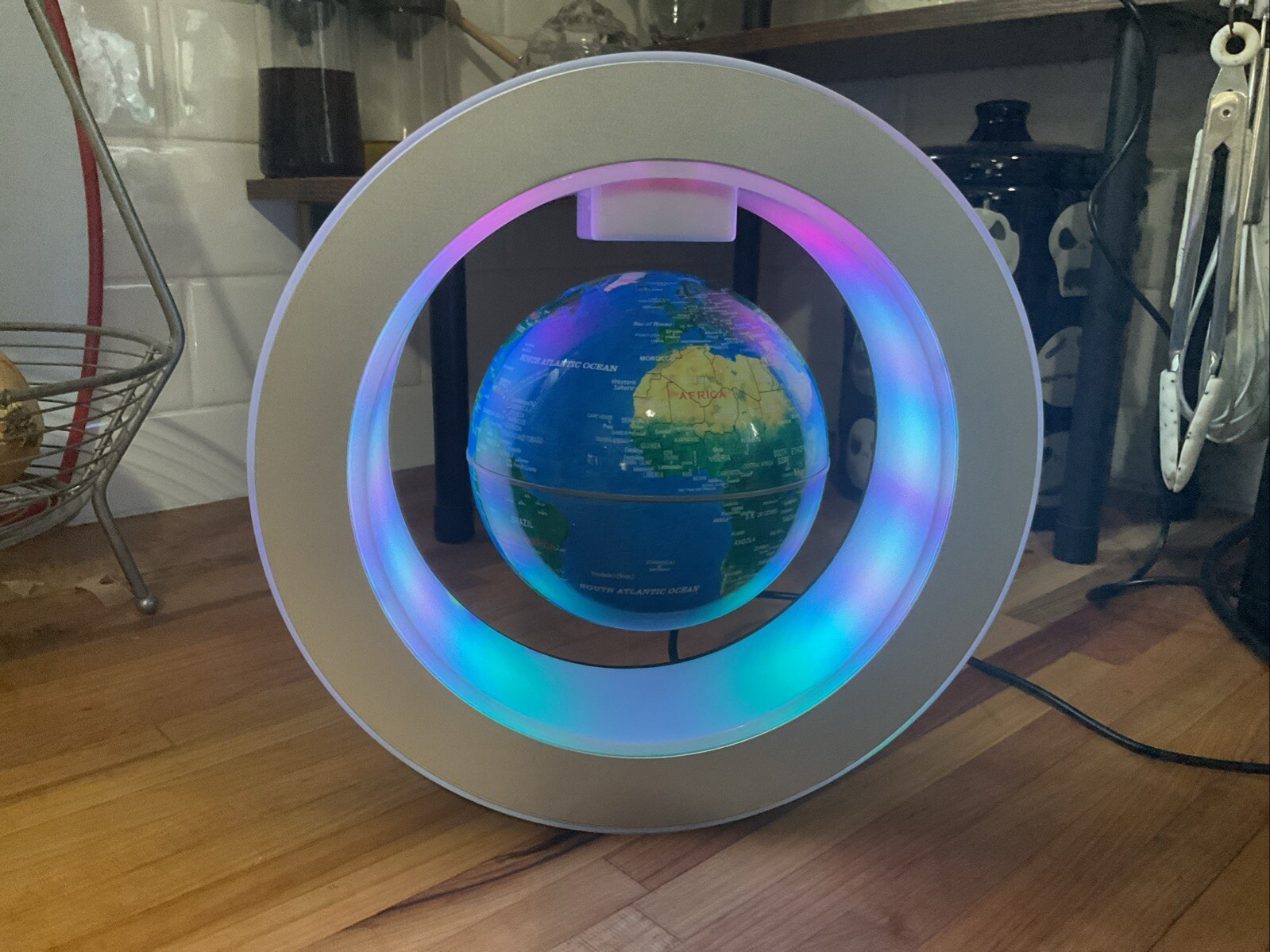 Magnetic Floating Globe With Light