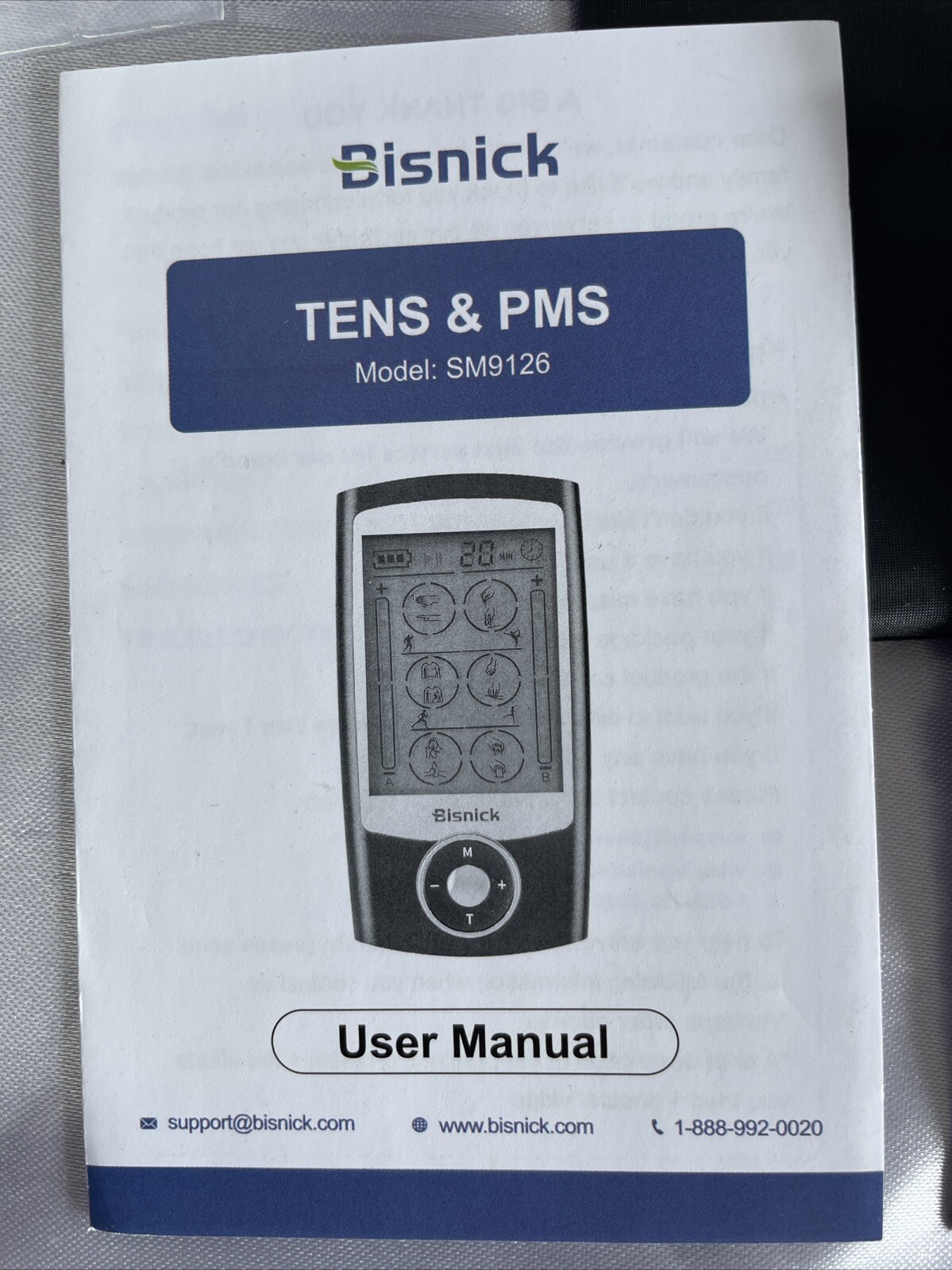 Bisnick TENS Unit Muscle Stimulator Machine for Back, Neck, Sciatica, Nerve...