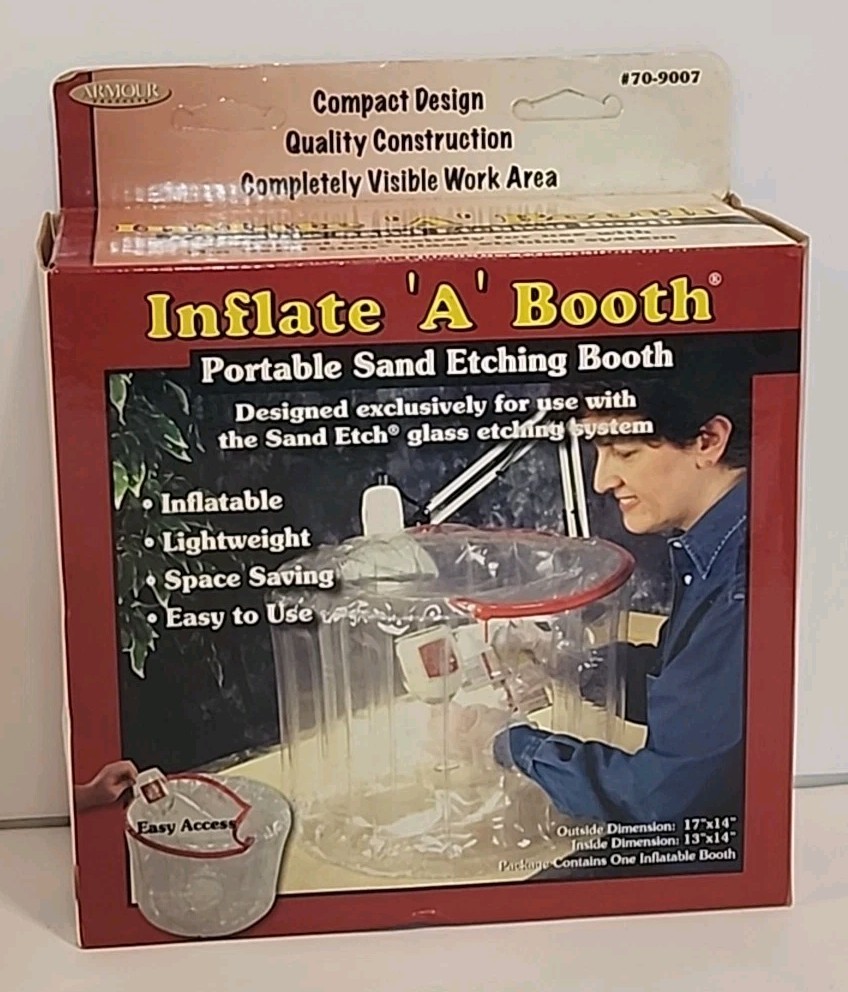 Armour Products Inflate A Booth Portable Sand Etching Booth