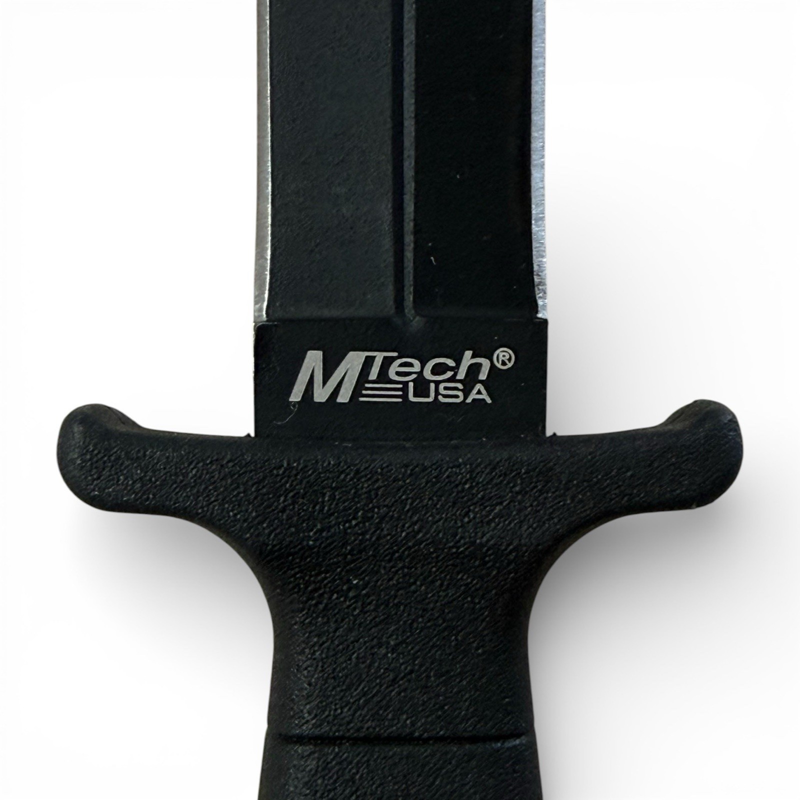 MTech Double Edge Dagger Fixed Blade Knife Rubber Handle w Sheath + Free Folder
