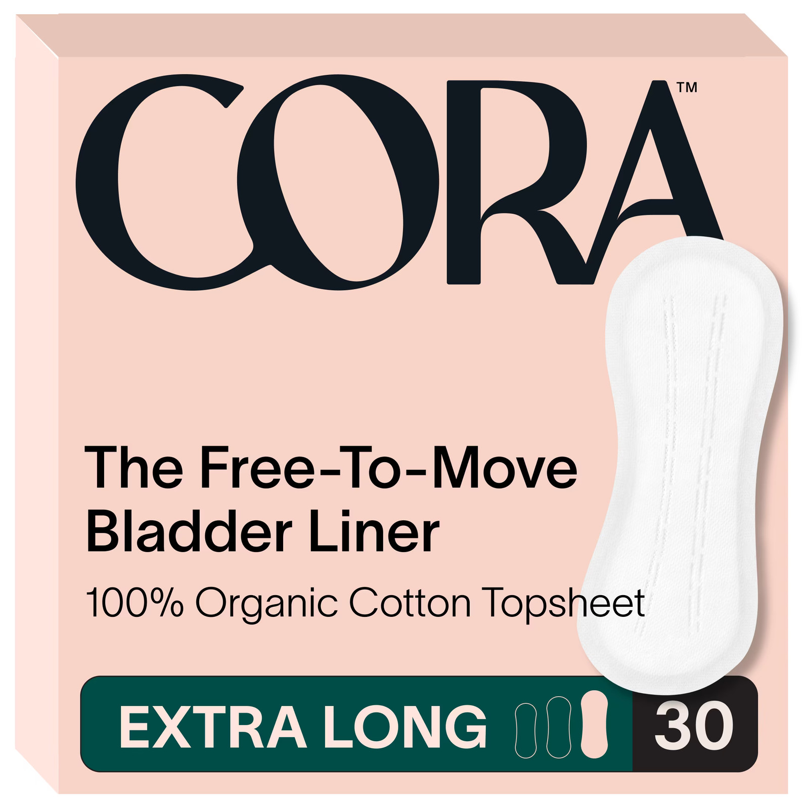 100% Organic Cotton Topsheet Bladder Incontinence Liners