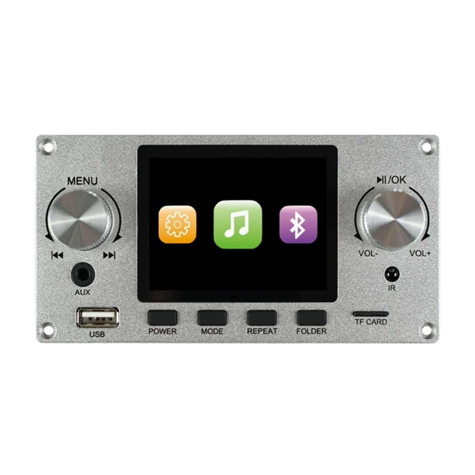 1set 2.8inch IPS Decoder Board Bluetooth MP3 TF USB Aux IR Audio Module