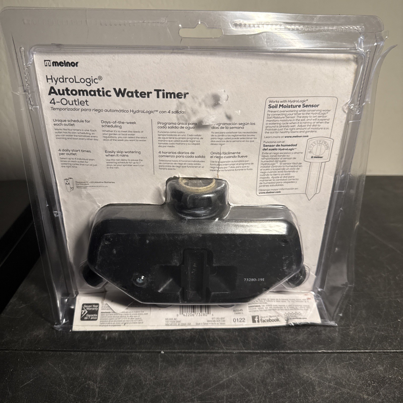 Melnor Hydrologic Automatic 4-Outlet Programmable Water Timer 821145