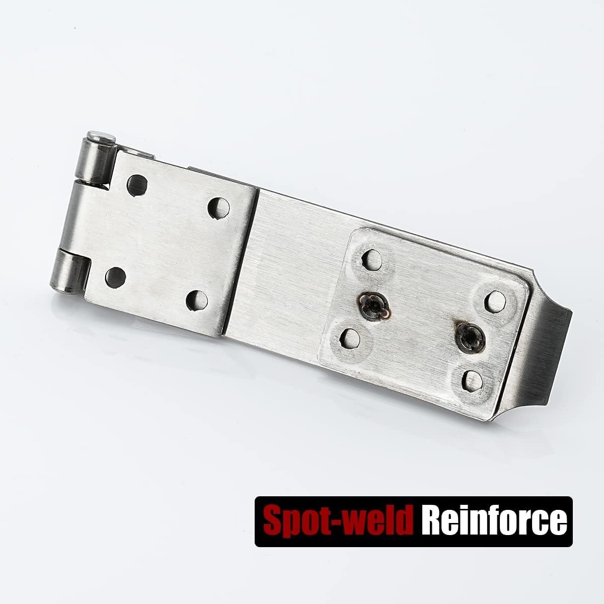 Durable 5-Inch 304 Stainless Steel Hasp Lock - Easy to Install Security Solution