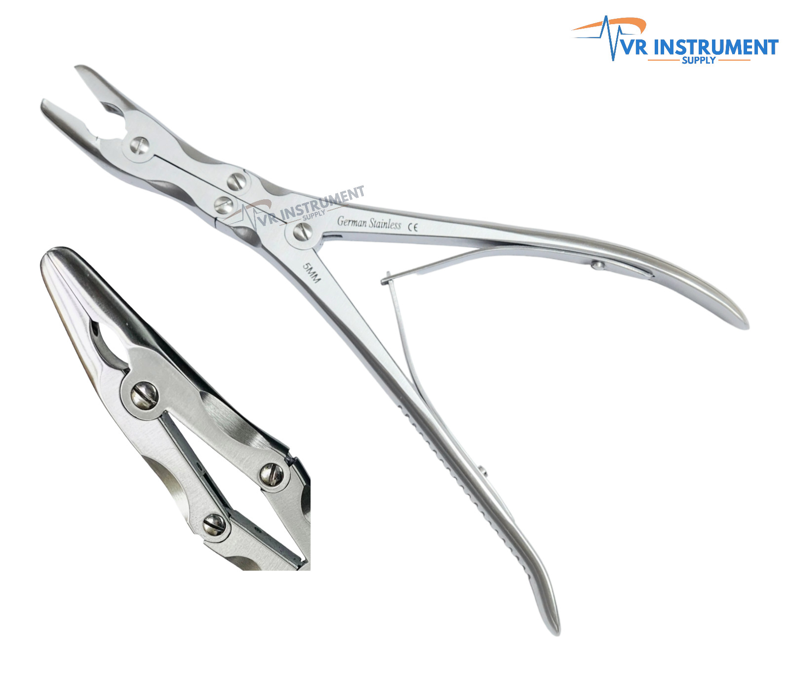 Leksell Bone Rongeurs 24 cm Veterinary Stainless Steel (5mm Cutting Bite)