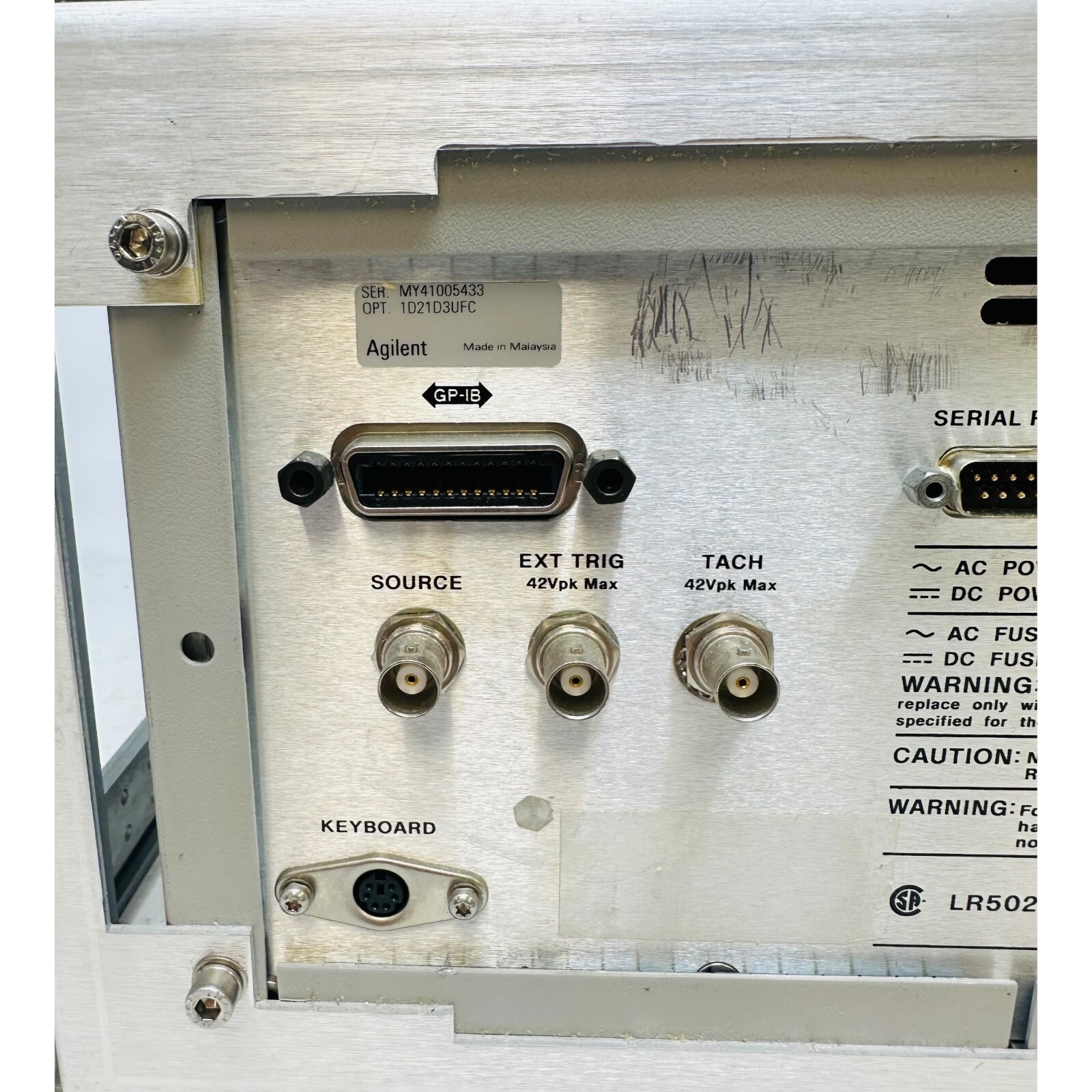 AGILENT 35670A DYNAMIC SIGNAL ANALYZER w/OPT 1D2 1D3 UFC ***CALIBRATED***