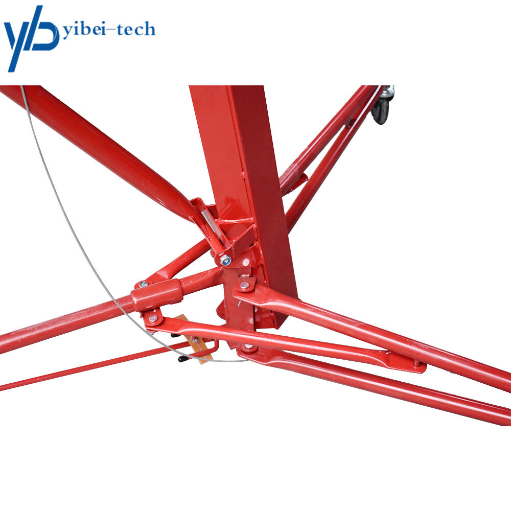 16FT Drywall Lift Plasterboard Panel Rolling Lifter Lockable Industrial Tool