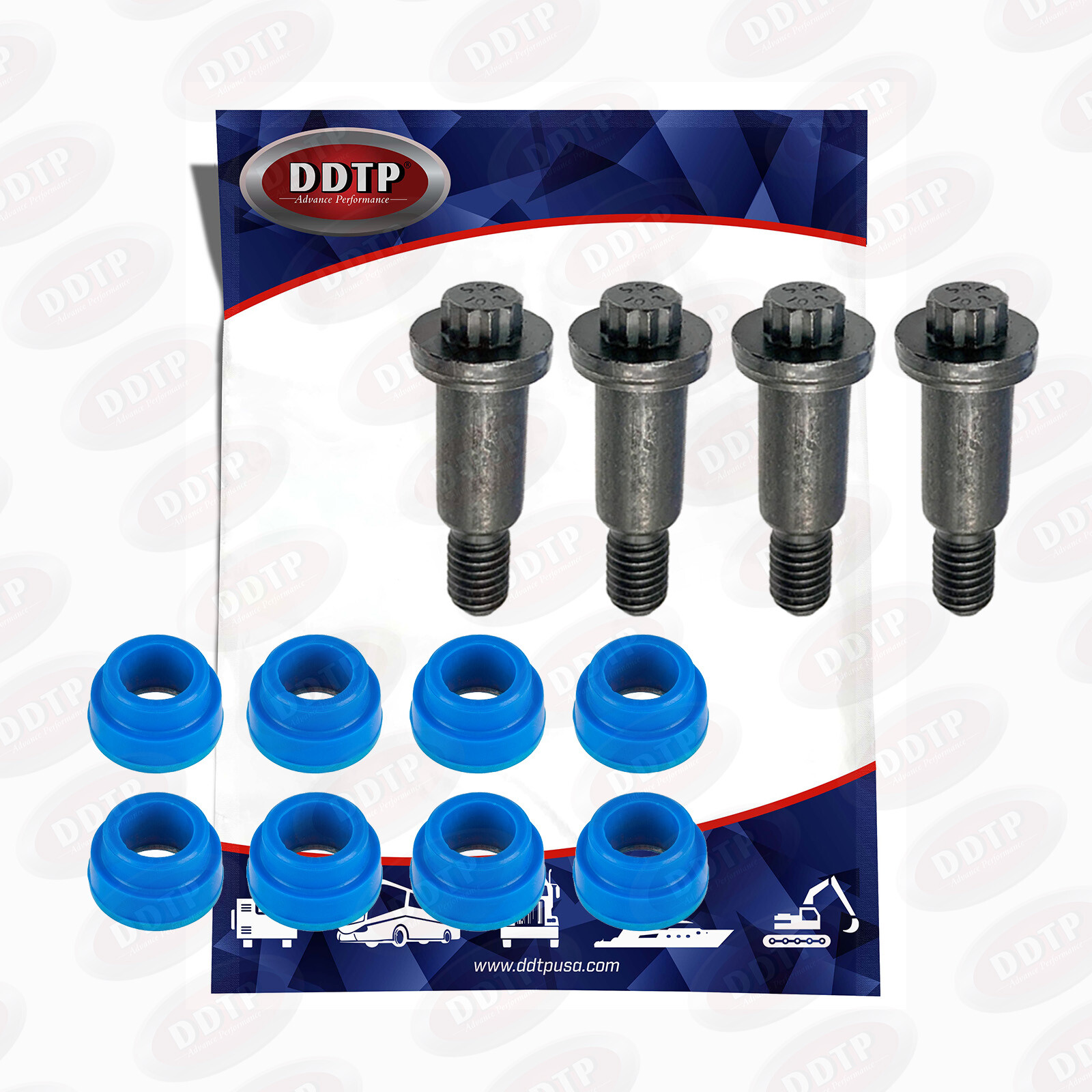 ECM Mounting Kit Detroit Diesel S60 (8 Isolators,4 Bolts) (23512307, 23512309)