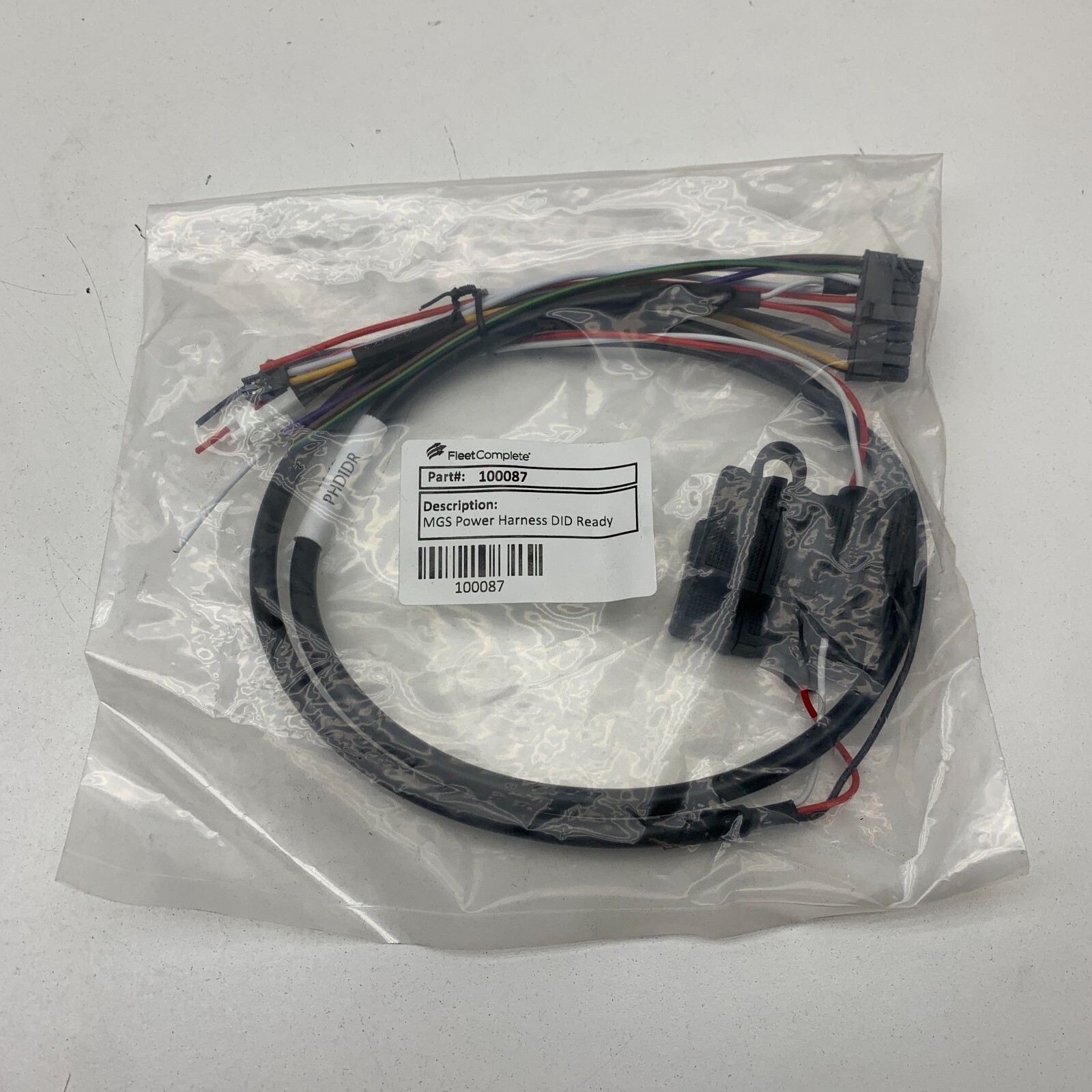 FleetComplete 100087 MGS Power Wire Harness DID Ready