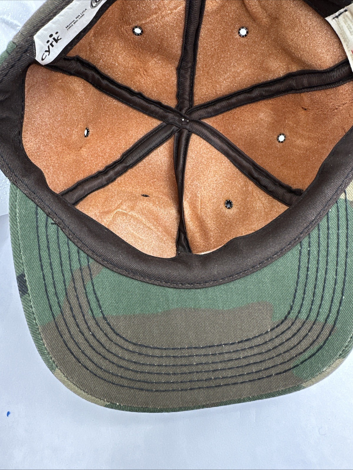 Walker CAT Caterpillar Patch Hat Snap Back Vintage Camo