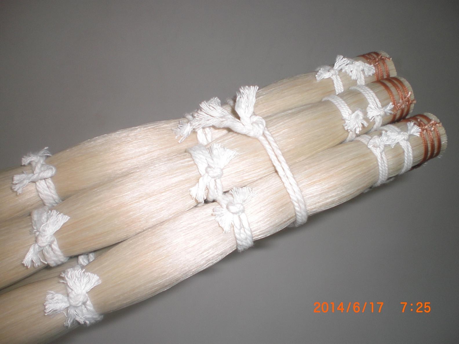 250 Grams High Quality Violin Bow Hair White Horse Tail Hair 76cm to 83cm