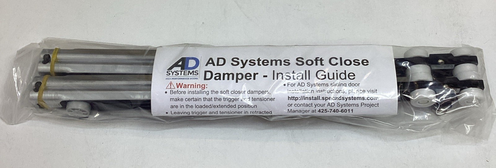 AD Systems HDW0150-SCD220 Soft Close Dampener 220 lb Rated Door Damper