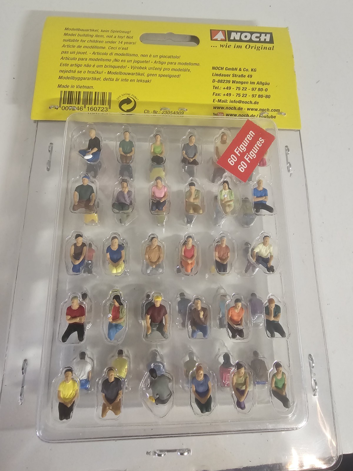 Noch Mega Seated Passenger Set 16072 HO Scale