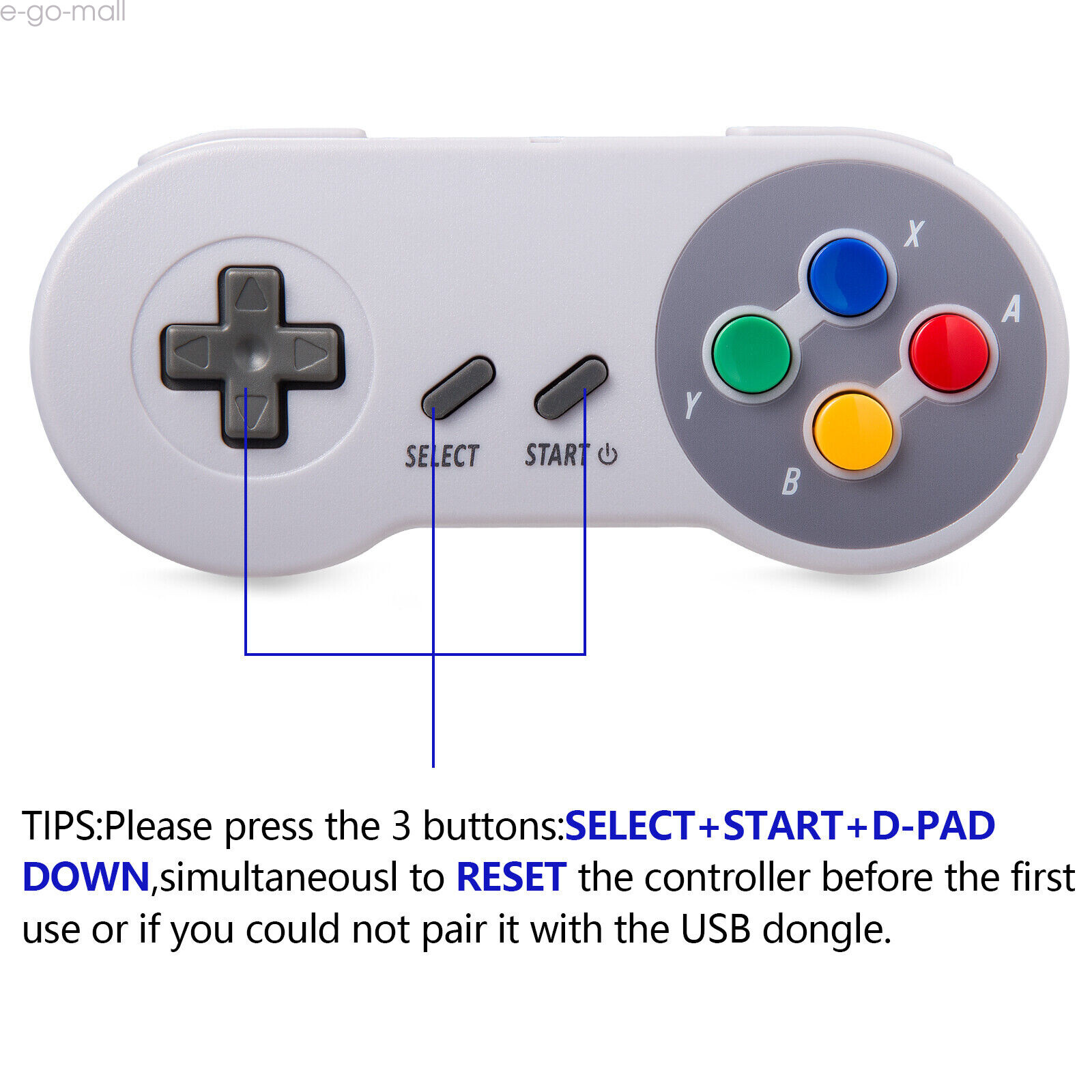 2PCS SNES Game Controller for Original Super Nintendo Game Entertainment System