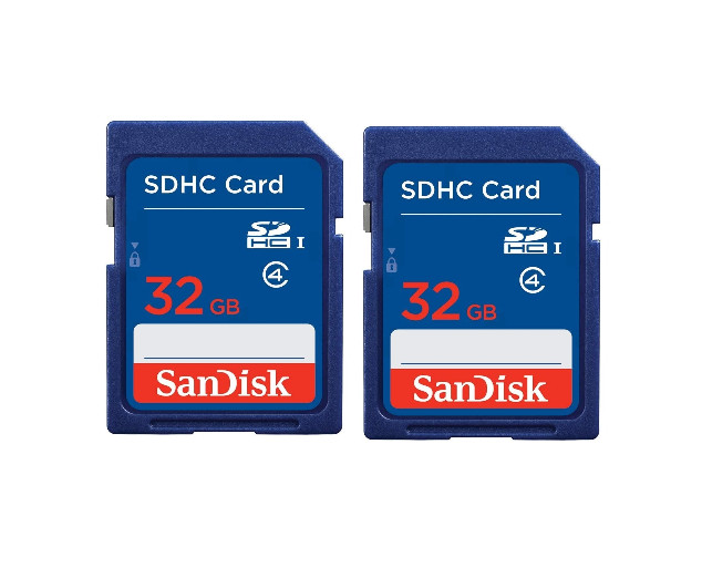32GB Sandisk SDHC Memory Card Class 4 (SDSDB-032G-B35) Economical & Reliable x2