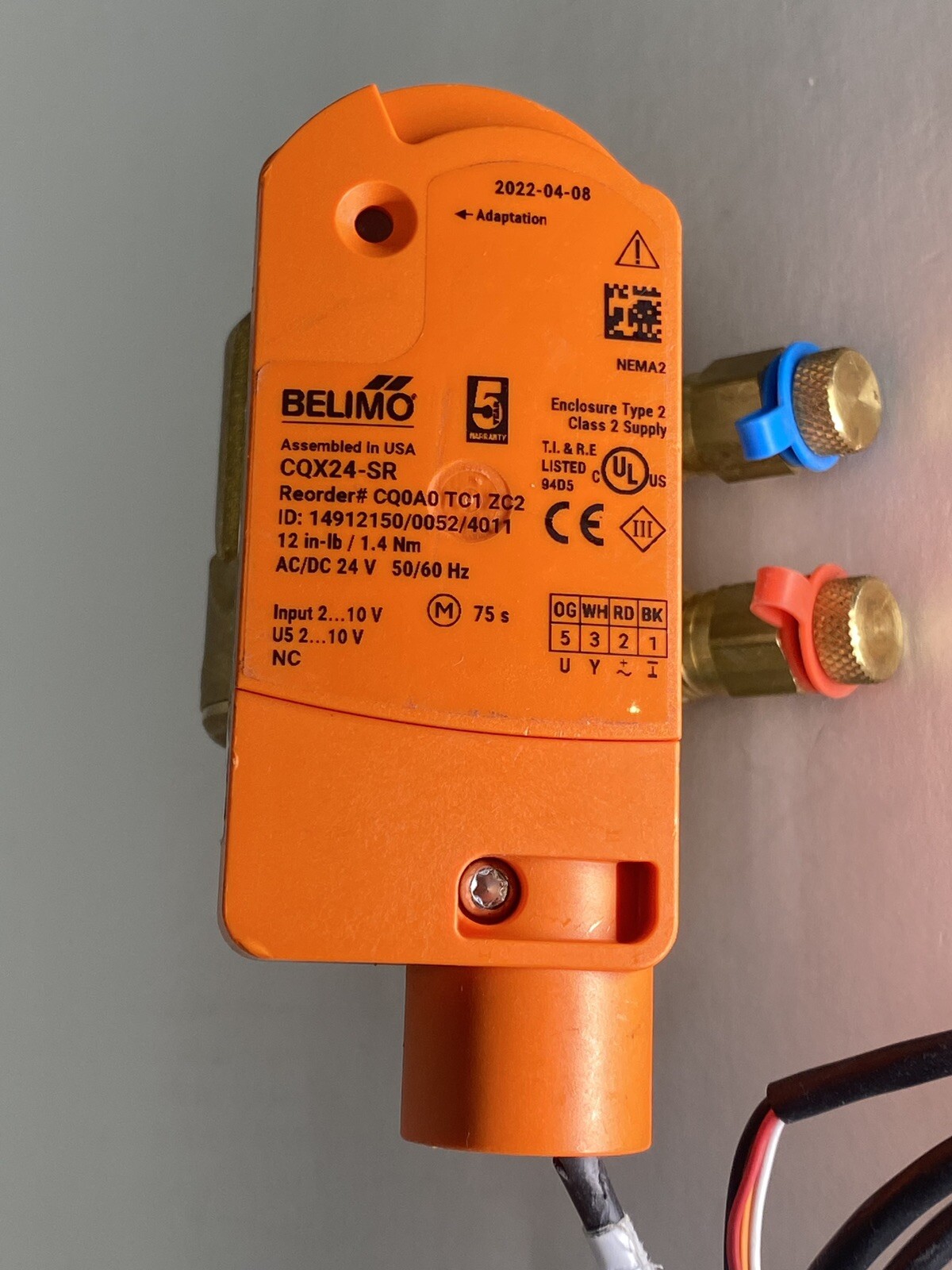 BELIMO CQX24-SR VALVE ACTUATOR