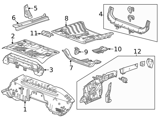 Genuine GM Lower Rail Assembly 60007828