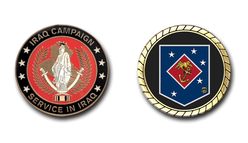 US Marine Corps Marine Raider Regiment Iraq Service Challenge Coin