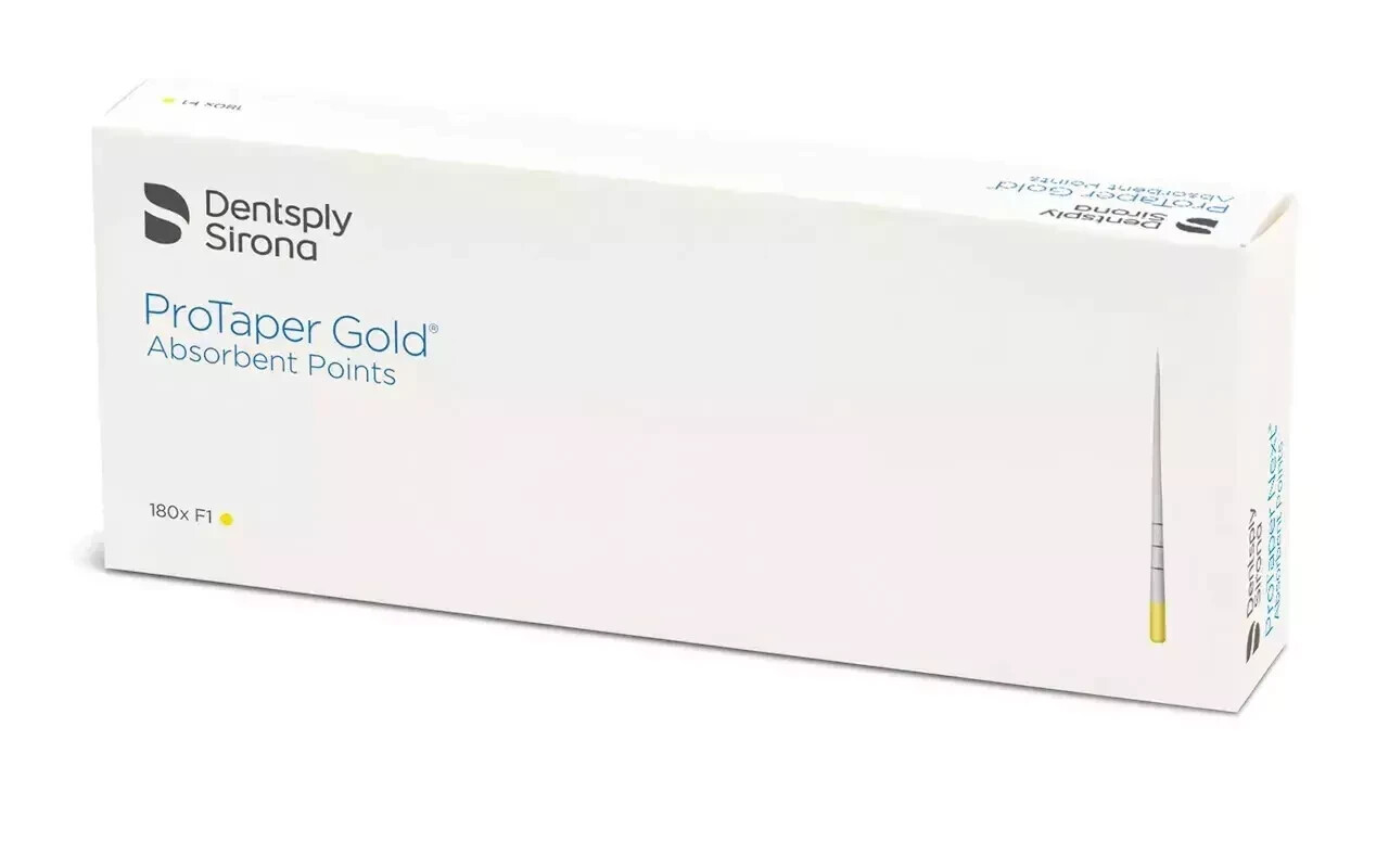 DentSply ProTaper Gold Absorbent Point (180 Points/pk) All Sizes FREESHIP.