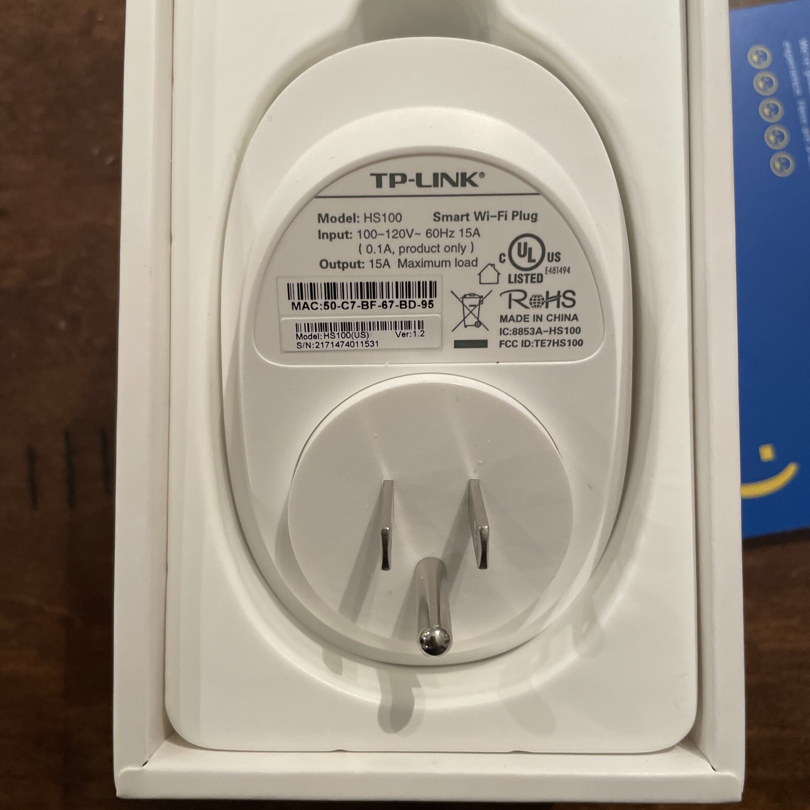 NEW TP-Link Wi-Fi Smart Plug HS105 Amazon Alexa Google Assistant White Open Box