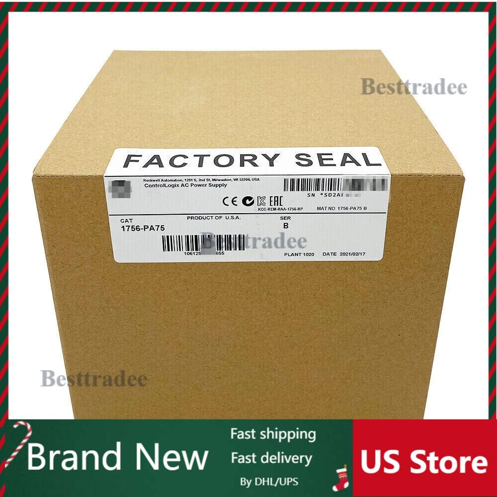 New Factory Sealed Allen-Bradley 1756-PA75 ControlLogix AC Power Supply AB US