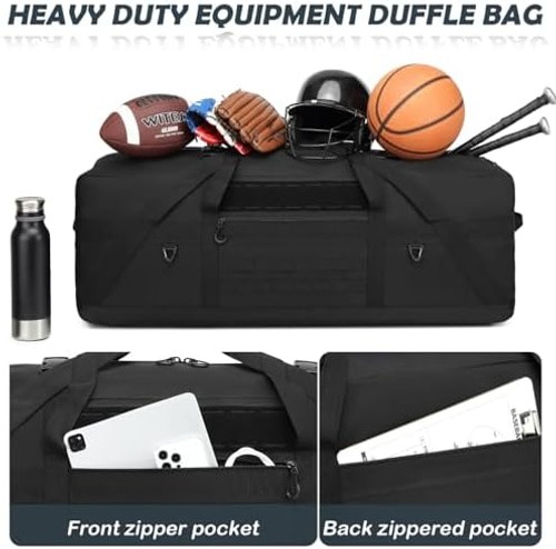 45" Extra Large Duffle Bag, Heavy Duty Duffle Bag with Multiple Pockets | Per...
