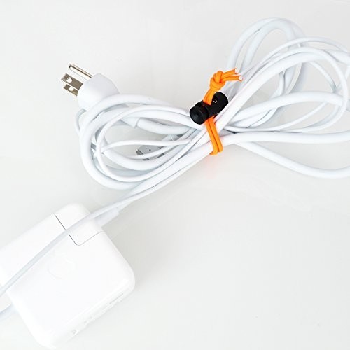 Multipurpose Extra Thick Elastic Cable Tie and Organizer, Adjustable Cable St...