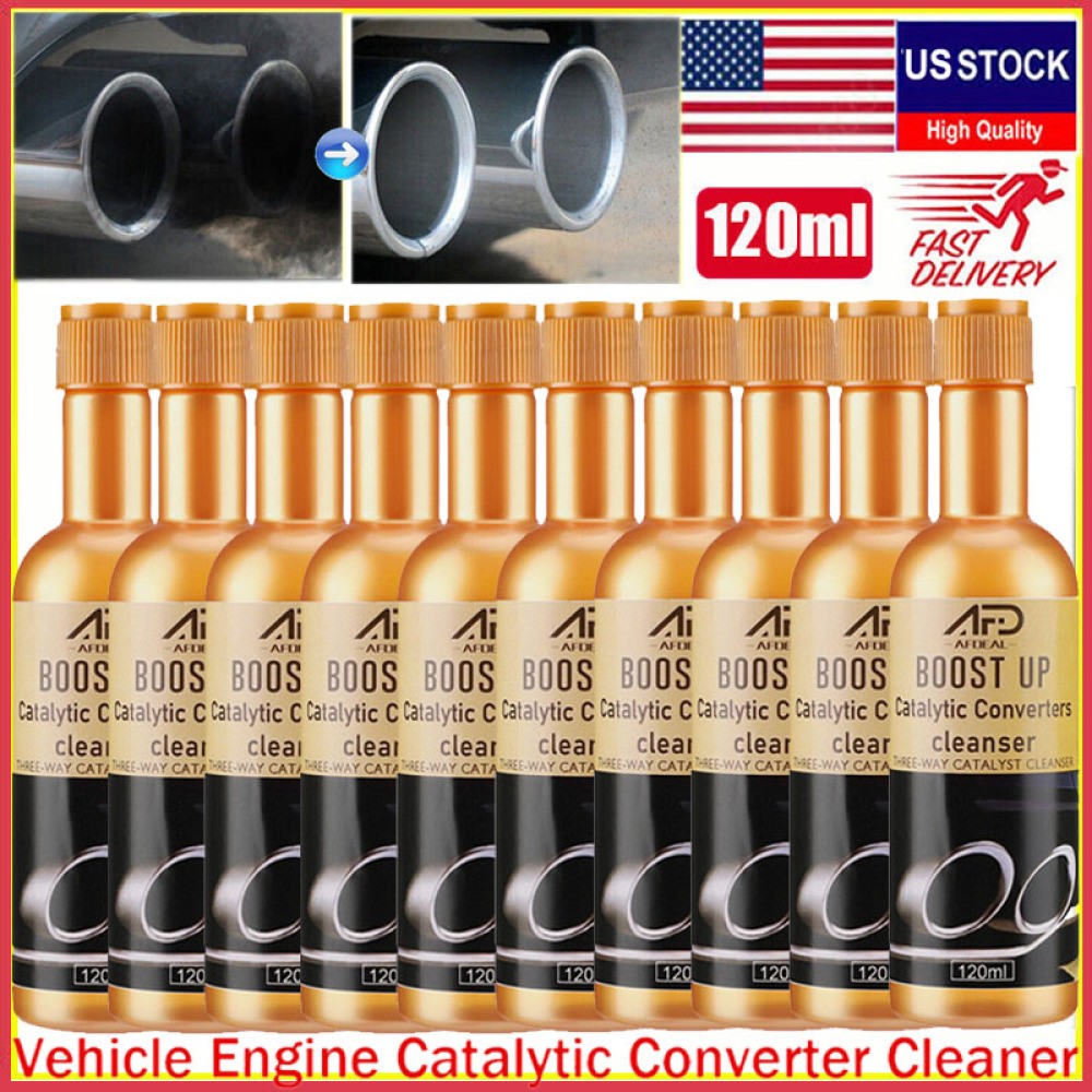 10x Boost Up Vehicle Engine Catalytic Converter Cleaner Multipurpose Deep Clean